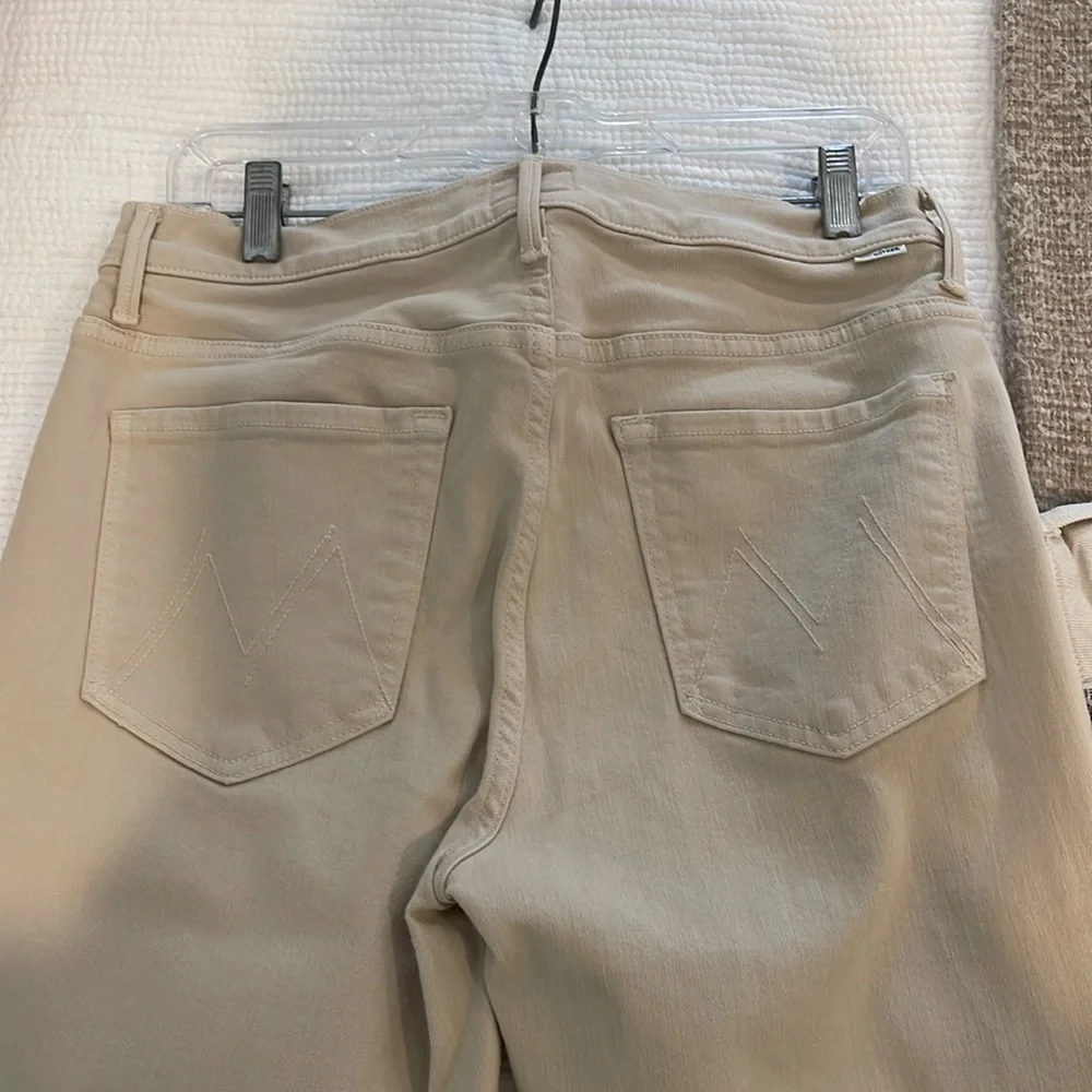 MOTHER The Weekender Sneak Jeans Size 31 - Picture 4 of 8
